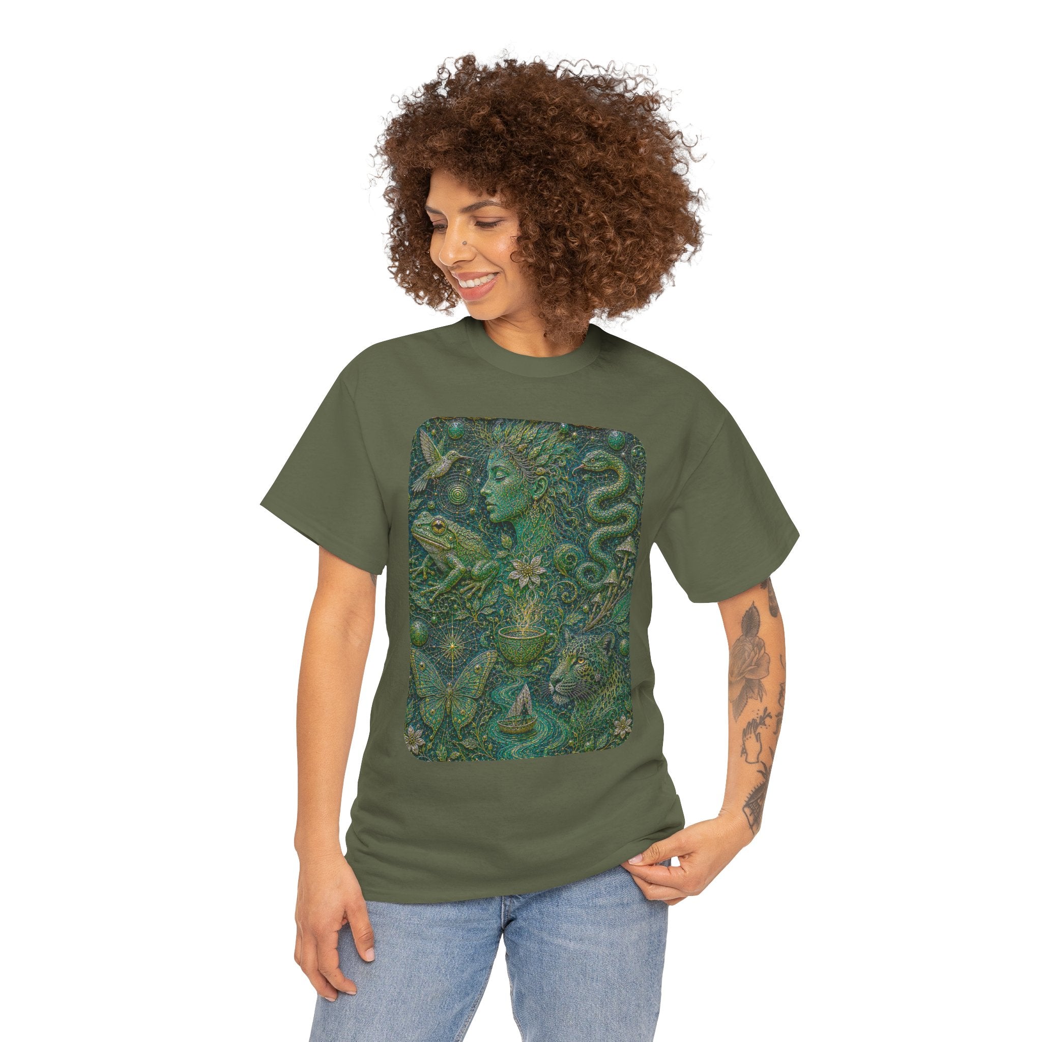 Ayahuasca - "Visions of the cosmos, whispers of the forest." T-Shirt