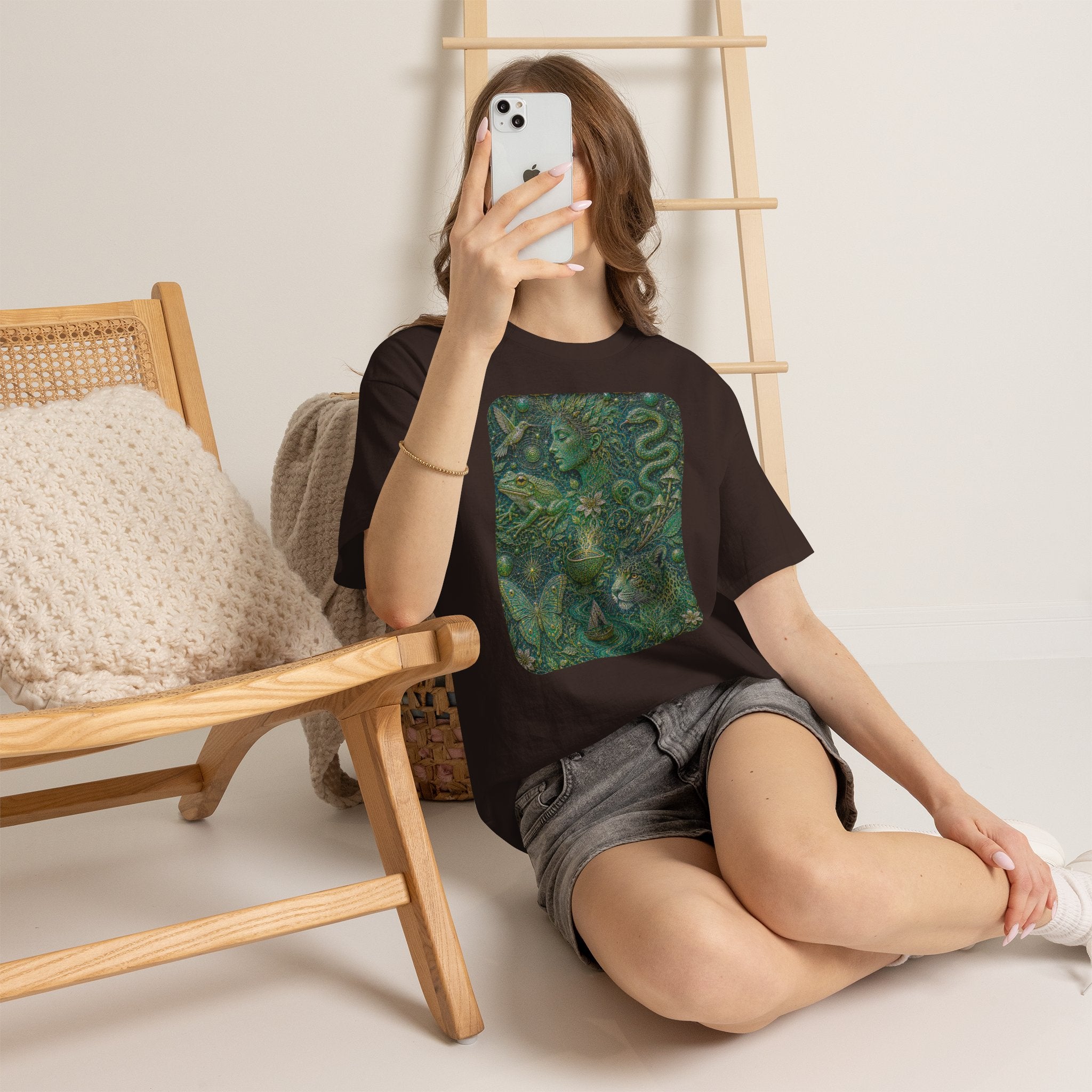 Ayahuasca - "Visions of the cosmos, whispers of the forest." T-Shirt