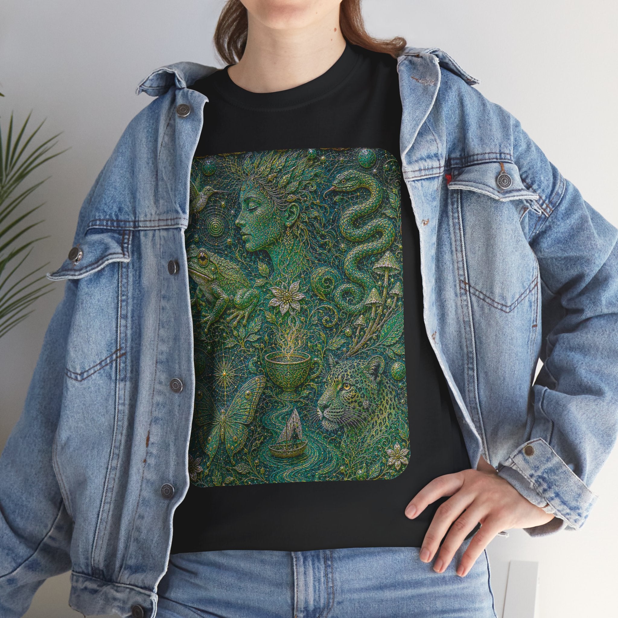 Ayahuasca - "Visions of the cosmos, whispers of the forest." T-Shirt
