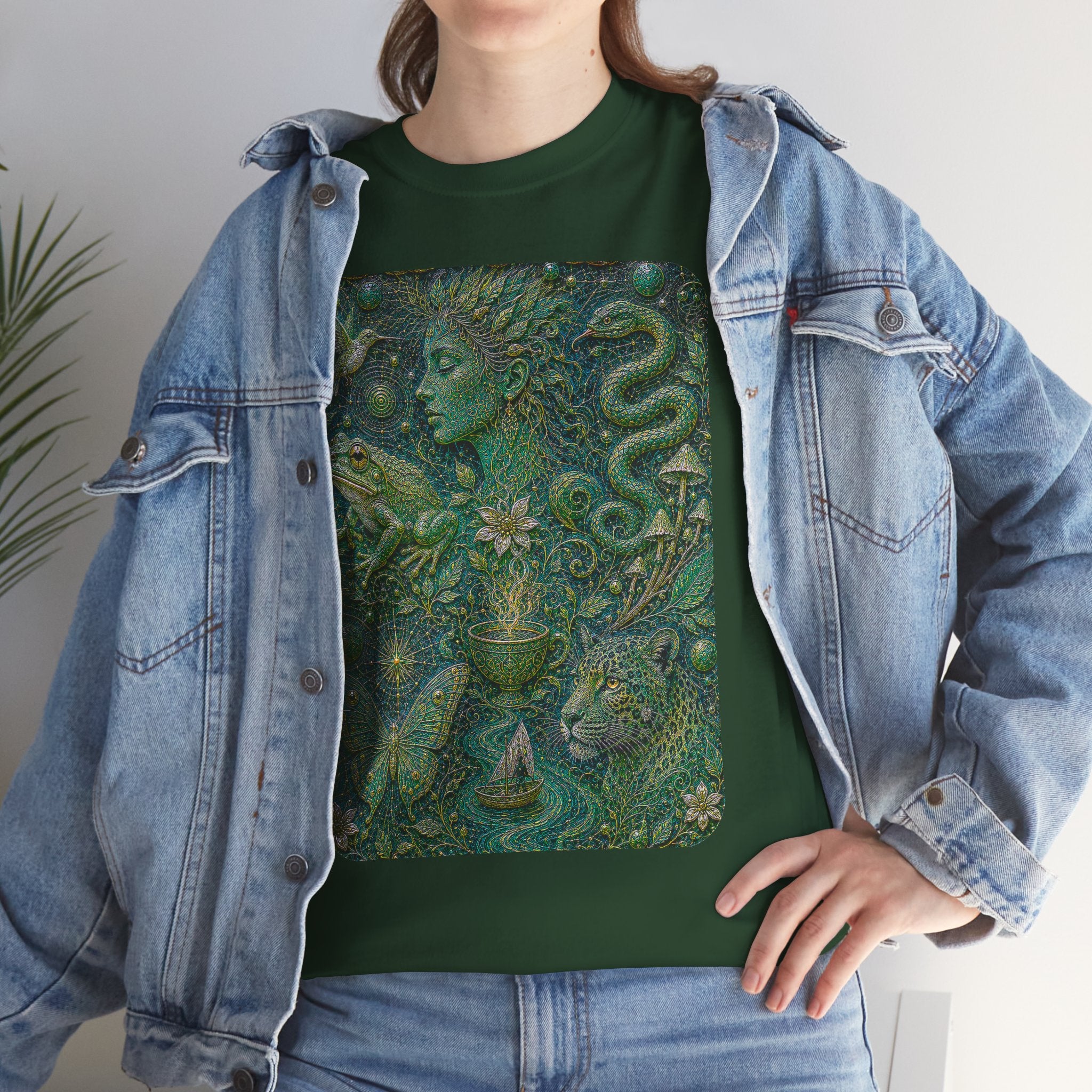 Ayahuasca - "Visions of the cosmos, whispers of the forest." T-Shirt