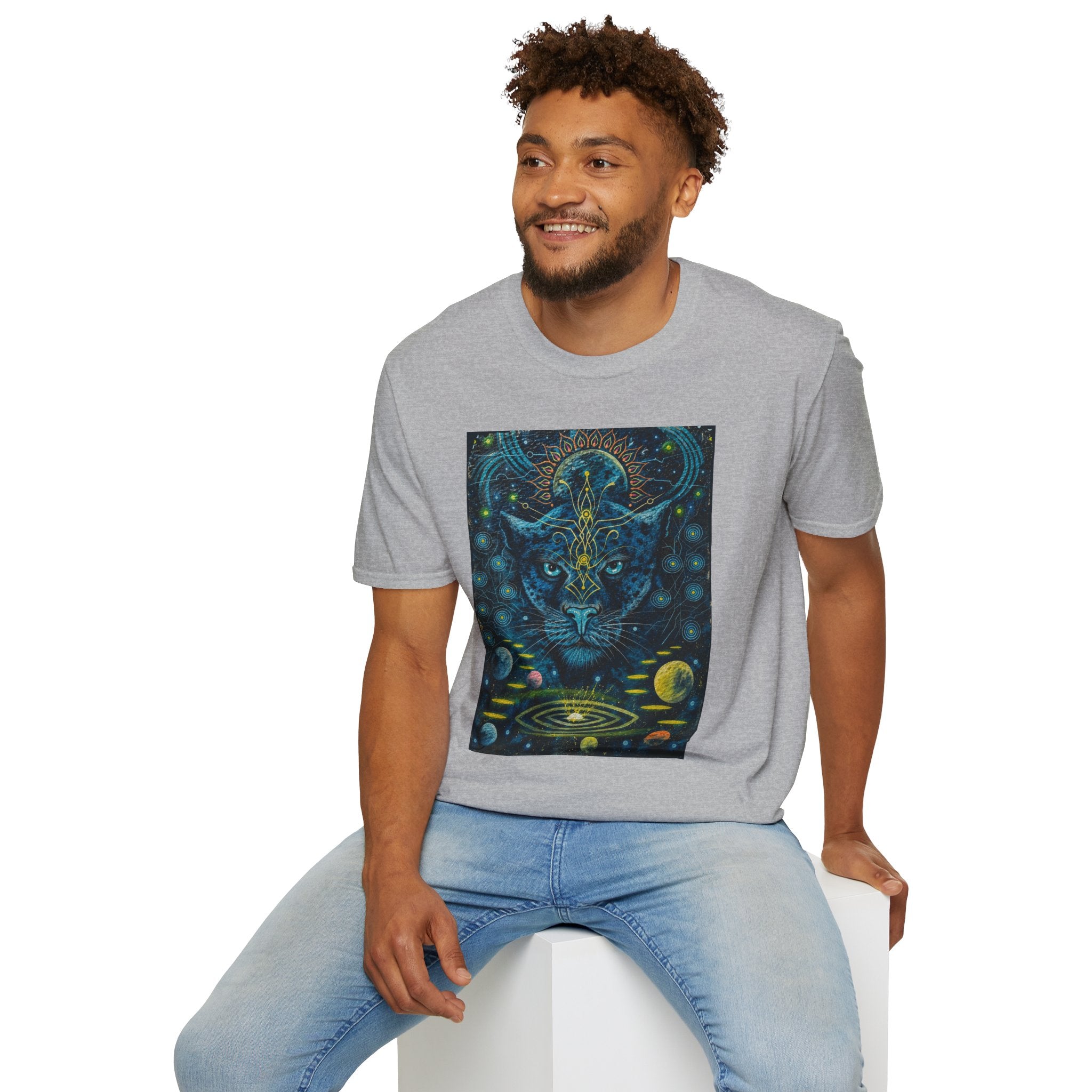 Ayahuasca — Sacred Vine of the Amazon. It awakens the spirit, reveals the past, illuminates the present, and guides toward the future. T-Shirt —