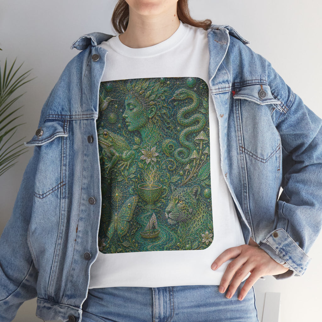 Ayahuasca - "Visions of the cosmos, whispers of the forest." T-Shirt