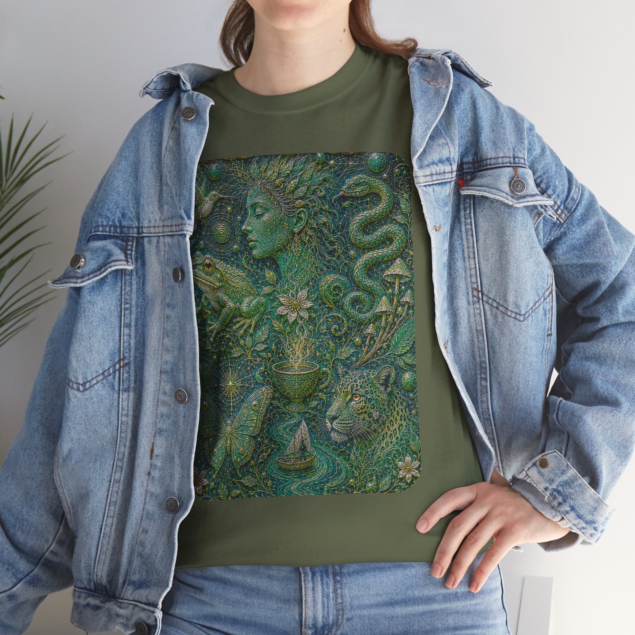 Ayahuasca - "Visions of the cosmos, whispers of the forest." T-Shirt