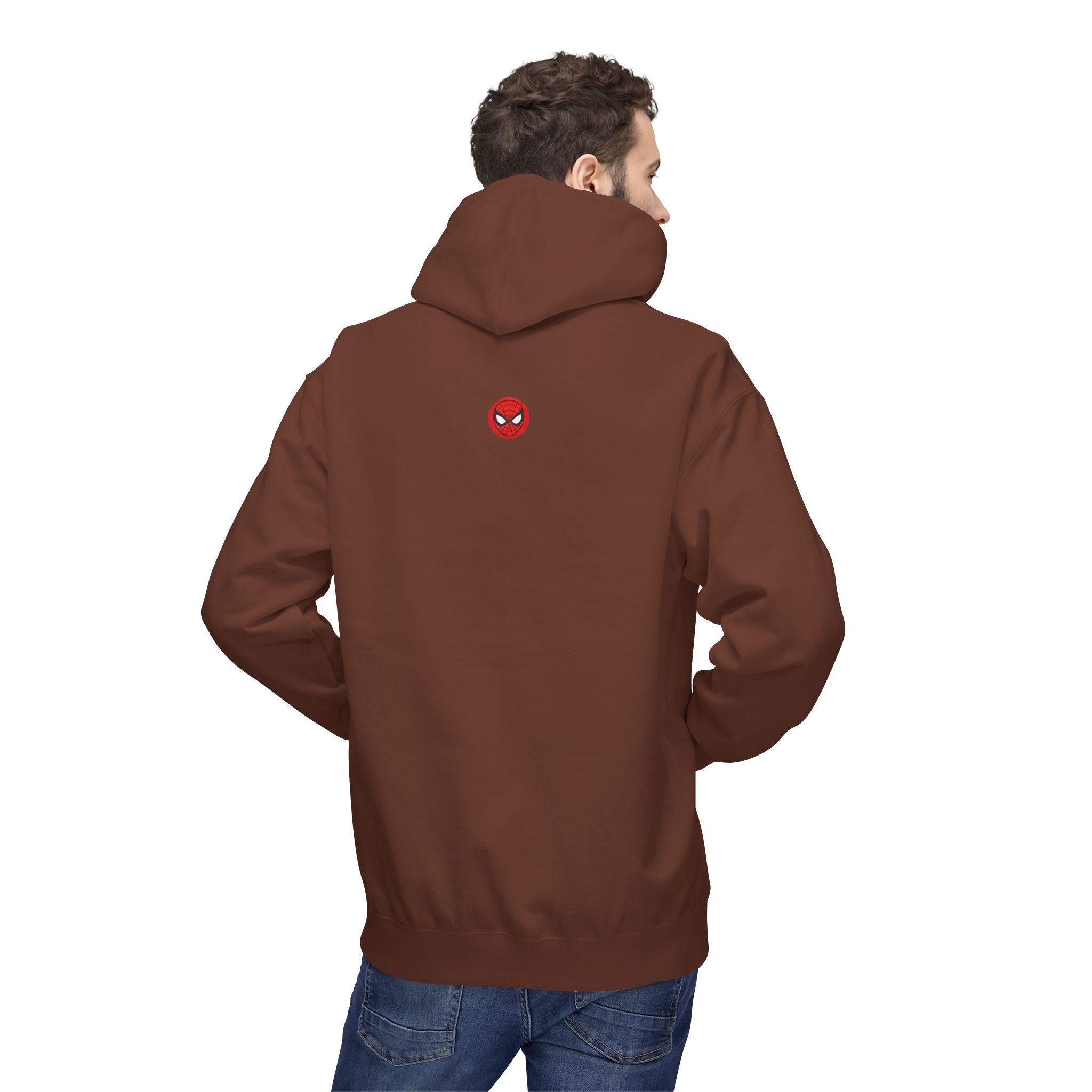 ESU Empire State University Hoodie — Collegiate Brown Pullover with Crest & Element Icons