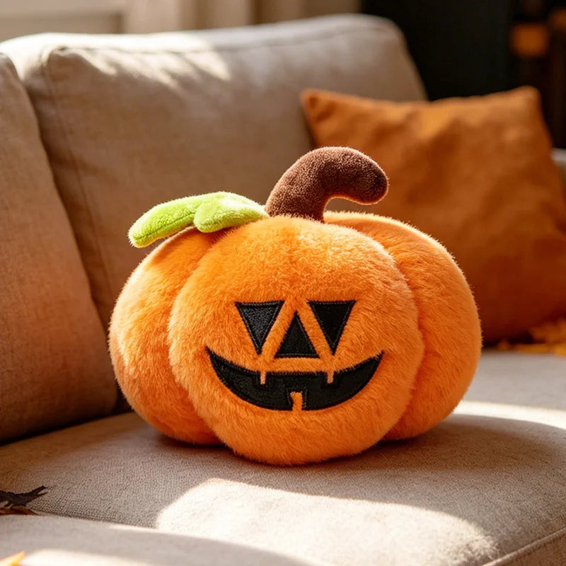 Halloween Plush Toy Soft Stuffed Ghost Bat Pumpkin Grim Reaper Dolls Cute Plushies for Kids Halloween Party Favors & Home Decor