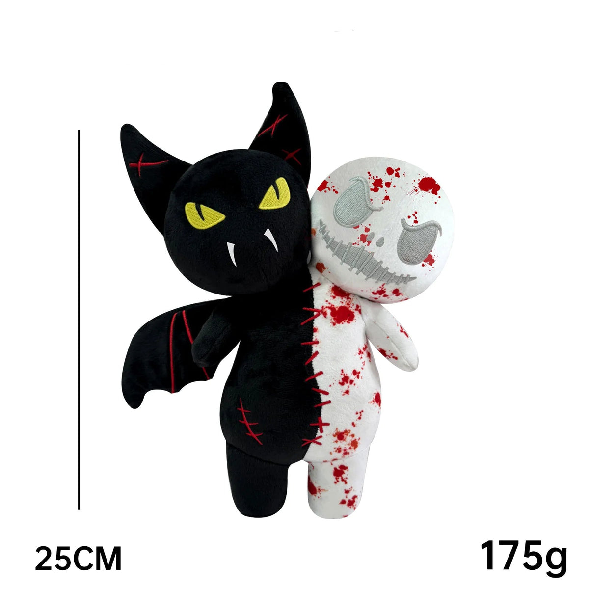 25cm Cartoon Anime Halloween The Nightmare Before Christmas Horror Pumpkin Skeleton Composite Plush Doll Toy Children Kids Gift