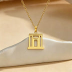 Jerusalem Holy Second Temple Pendant Necklace for Women Men Beit Hamikdash Jewish Temple Religious Art Judaica Jewelry Gifts