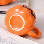 1pc 400ml Halloween Pumpkin Mug Decor Halloween Pattern Mug Ceramic Cute Pumpkin Coffee Cup Birthday Tabletop Drinkware Gifts