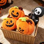 Halloween Plush Toy Soft Stuffed Ghost Bat Pumpkin Grim Reaper Dolls Cute Plushies for Kids Halloween Party Favors & Home Decor