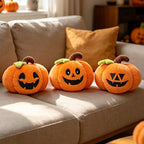 Halloween Plush Toy Soft Stuffed Ghost Bat Pumpkin Grim Reaper Dolls Cute Plushies for Kids Halloween Party Favors & Home Decor