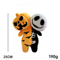 25cm Cartoon Anime Halloween The Nightmare Before Christmas Horror Pumpkin Skeleton Composite Plush Doll Toy Children Kids Gift