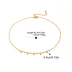 Yori Exquisite Stainless Steel Drop Necklace for Women 18K PVD Gold Plated Waterproof Hypoallergenic Jewelry Bijoux Gift