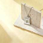 Jerusalem Holy Second Temple Pendant Necklace for Women Men Beit Hamikdash Jewish Temple Religious Art Judaica Jewelry Gifts