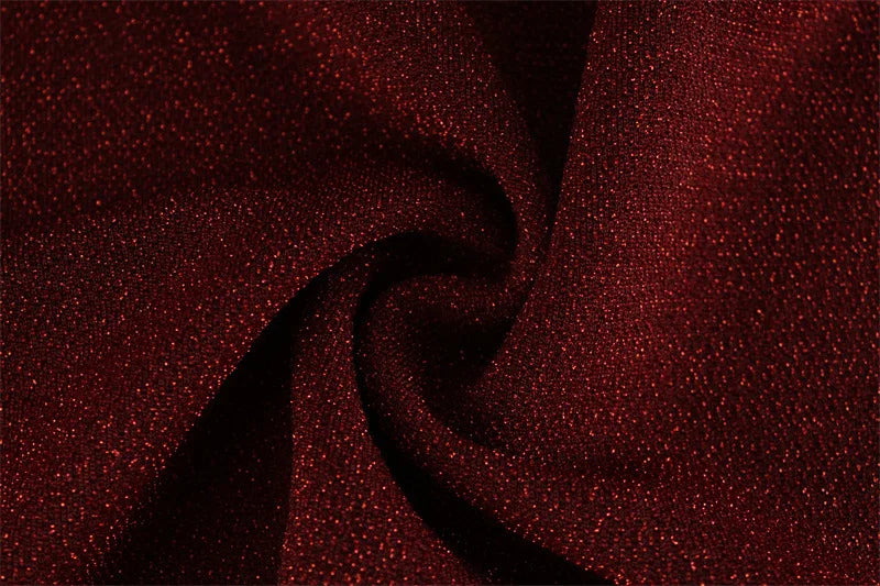 2026 Women's Elegant Shiny Red Sleeveless Long Dress Sexy Slim Bodycon Sequin Maxi Gown for Party Fashion Solid Color Robe