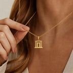 Jerusalem Holy Second Temple Pendant Necklace for Women Men Beit Hamikdash Jewish Temple Religious Art Judaica Jewelry Gifts