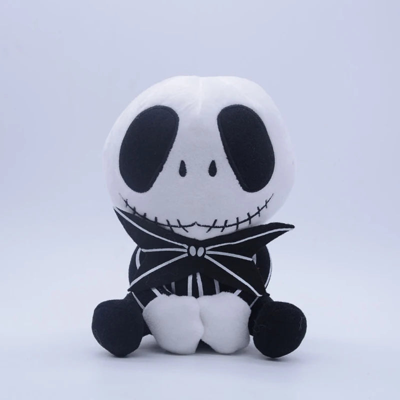 25cm Cartoon Anime Halloween The Nightmare Before Christmas Horror Pumpkin Skeleton Composite Plush Doll Toy Children Kids Gift